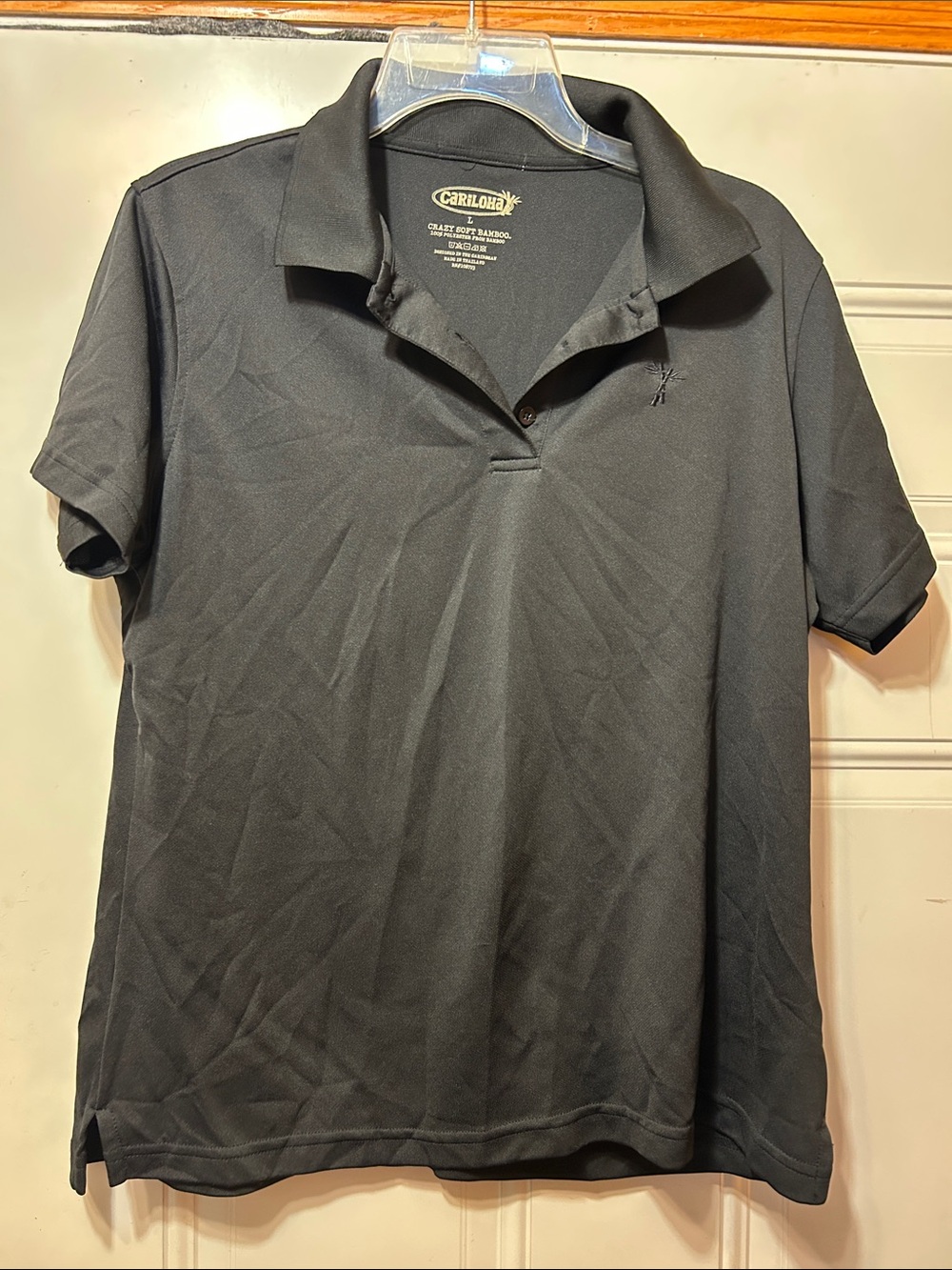 Cariloha Women’s Black Polo Shirt L